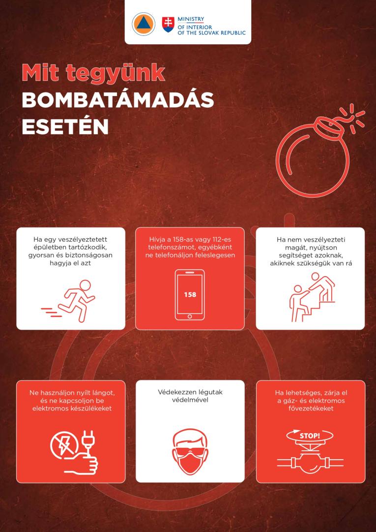 bombatámadás esetén