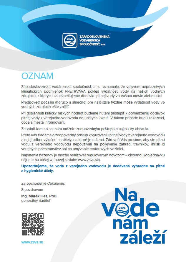 Oznam ZsVS